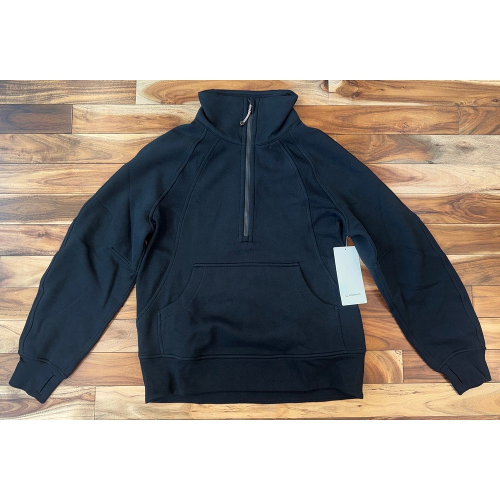 Lululemon Scuba Oversized Funnel Neck Half Zip Black XS/S NWT